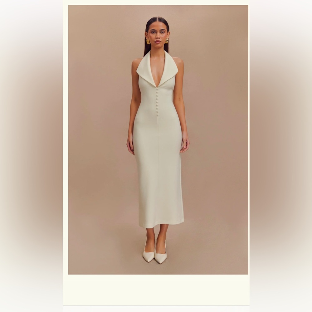 Never worn tight white dress! From Meshki! Fits like a glove